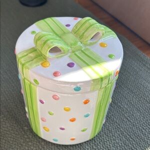 Colorful Polka Dot Ceramic Gift Box